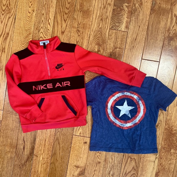 Nike Other - Nike Air Red Pullover and Blue Star Tee